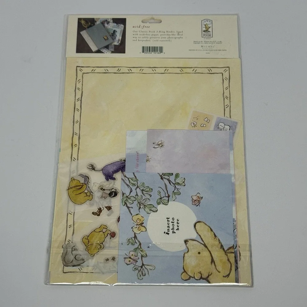 Classic Pooh Scrapbook Page Kit Lot Of 3 Baby/Party And Birthday/Everyday Themes